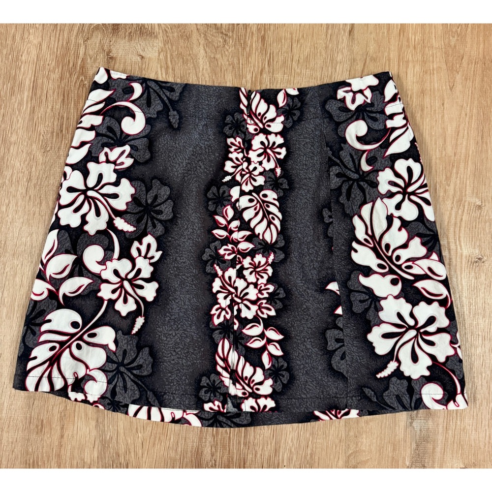 TJ Hawaii Floral Mini Skirt Made in USA Women's Size S